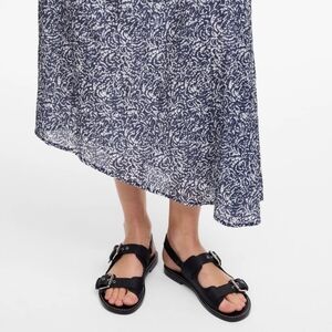 New! Madewell The Maude Double Strap Slingback Leather Sandald